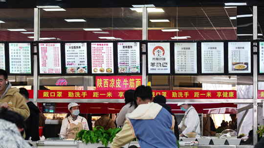 【合集】大学食堂空镜