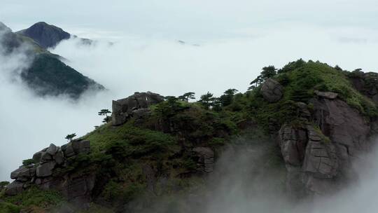 江西武功山云海 航拍