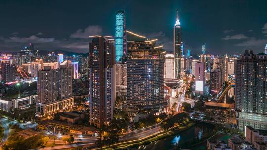 深圳_万象城_京基一百_地王大厦_夜景4K