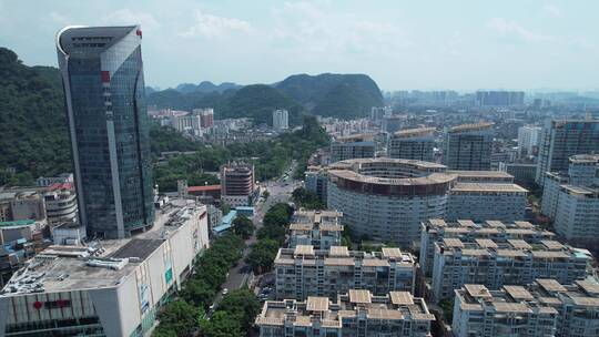 柳州谷埠街商圈及周边航拍