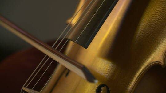 演奏的大提琴特写视频素材模板下载