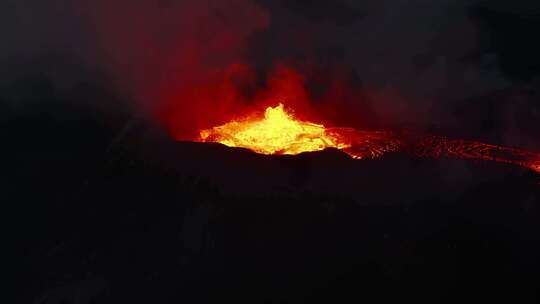 火山喷发熔岩视频素材模板下载