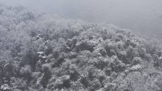 杭州灵隐雪下雪航拍