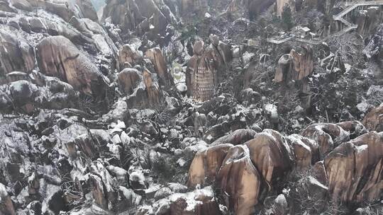 嵖岈山雪景