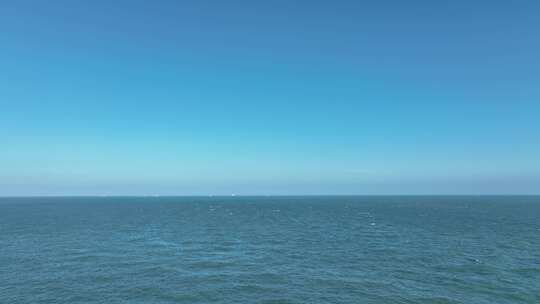 蓝色大海航拍飞向大海天空海洋风景唯美大海