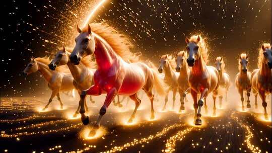 2026年大气金色马年素材合集