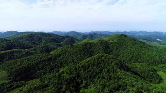 航拍青山旷野