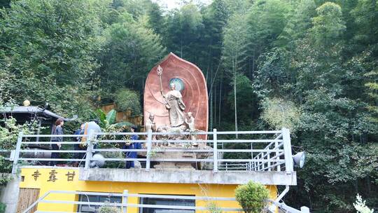 安徽九华山甘露寺视频素材