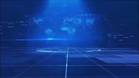 科技感世界地图背景素材