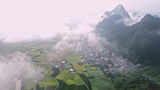 美丽的田园风光航拍