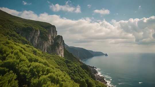 山海相依自然风光全景