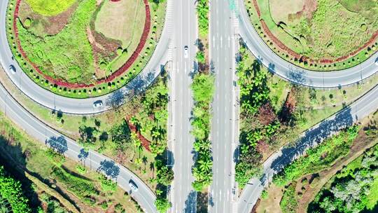 俯瞰交通道路 高速公路航拍