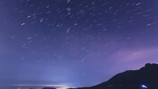 夜空 星空 星轨 星星 银河