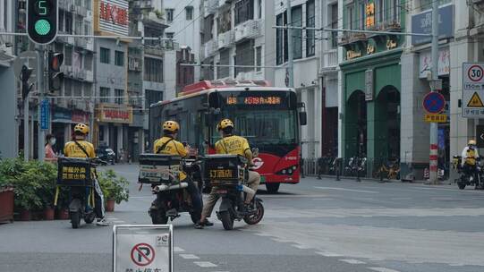 广东广州北京路人流购物旅游出行商圈视频素材模板下载