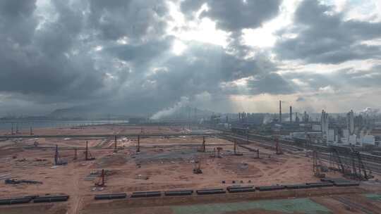 工业工地建设全景