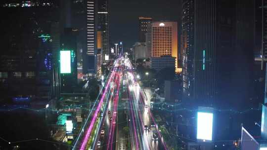 城市夜景hud特效素材视频素材模板下载