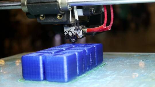 3D打印机在工厂打印视频素材模板下载