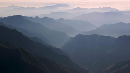 江南高山群山晨曦云海云雾浙江丽水松阳风光