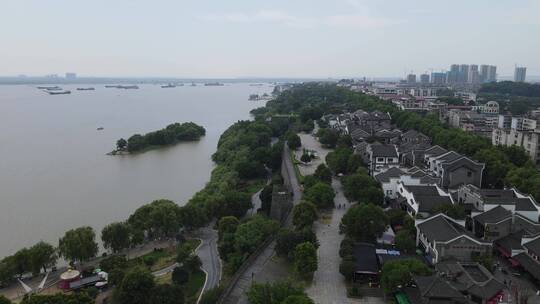 航拍湖南岳阳城市旅游景点宣传片