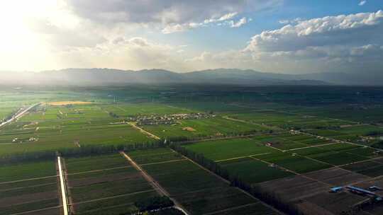 山脉平原田野大地农业农场灌溉水利