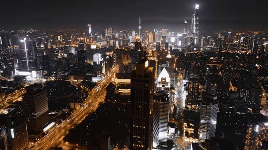 浦西夜景延时航拍