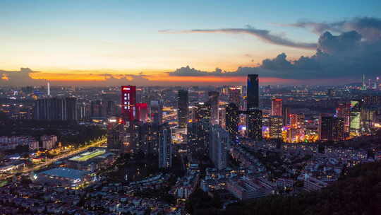 广州夜景延时-南村万博cbd03去抖视频素材模板下载