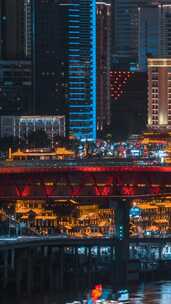 重庆_洪崖洞夜景_千厮门夜景_夜景延时_固