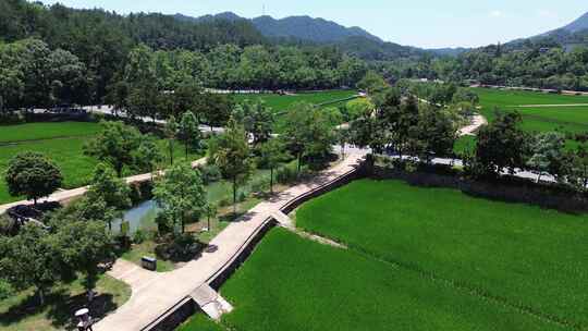 湖南韶山冲毛主席故居附近山村