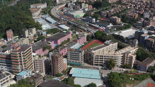 航拍深圳城市建筑风景