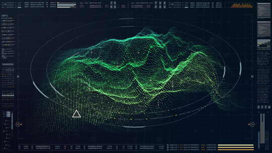 未来军用HUD全息地形