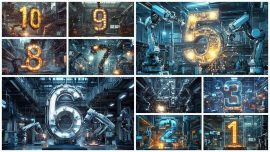 4K高帧率智能制造倒计时高清在线视频素材下载