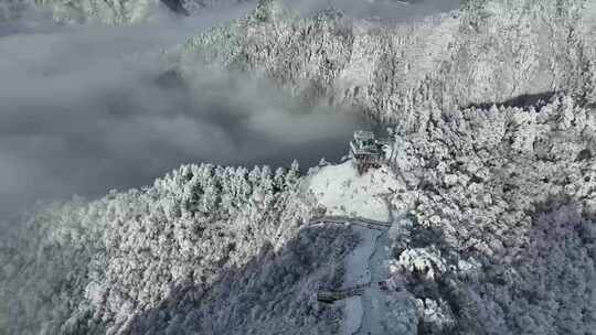 雪山雪景航拍