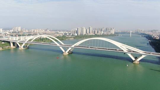 城市航拍柳州广雅大桥