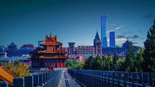 蓝调下的古今北京