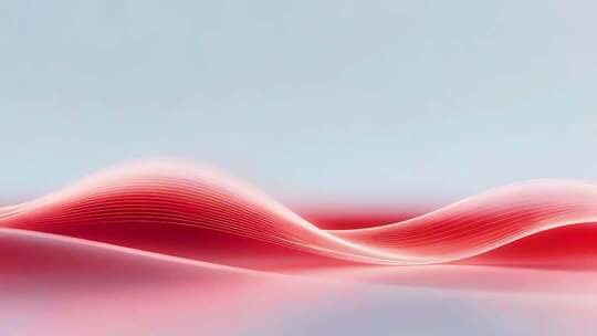 红色波浪线条背景素材