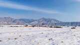 贺兰山雪景 贺兰山西麓雪景3高清在线视频素材下载