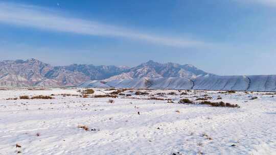 贺兰山雪景 贺兰山西麓雪景3