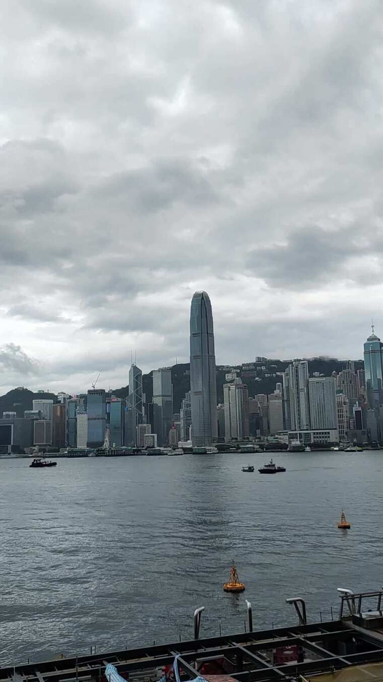 香港维多利亚港城市建筑景观