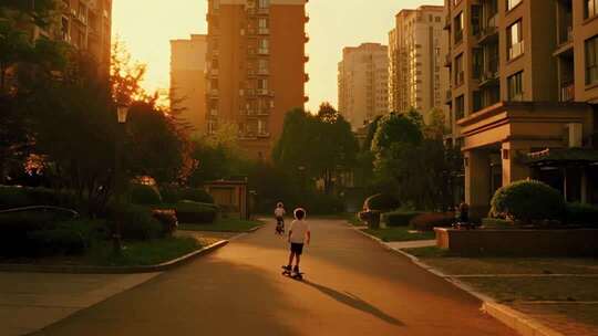 高层住宅小区生活安居乐业ai素材原创