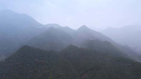 冬天下雪风景航拍慢镜头