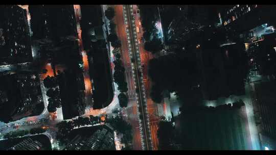 厦门城市夜景航拍