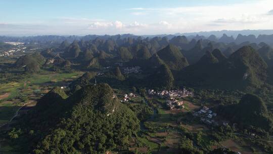 桂林翠屏五指山航拍视频