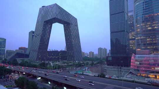 北京现代都市国贸街景