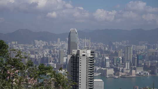 香港平顶山俯瞰香港