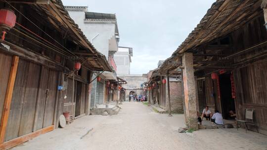 古代商铺圩镇乡镇乡村道路街道街景