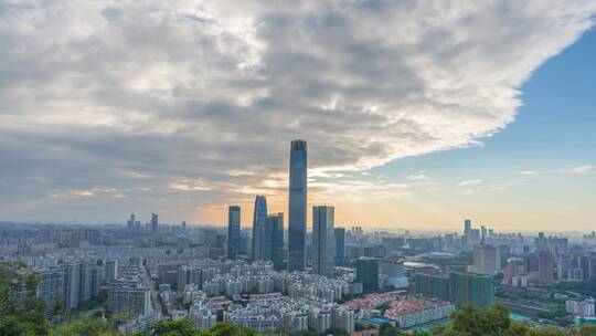 广东省东莞市城市风光延时