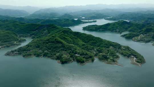 陕西安康瀛湖景区 汉江河流