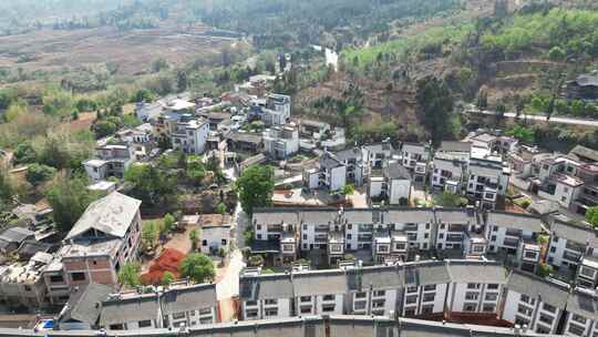 云南弥勒锦屏山后海景区航拍