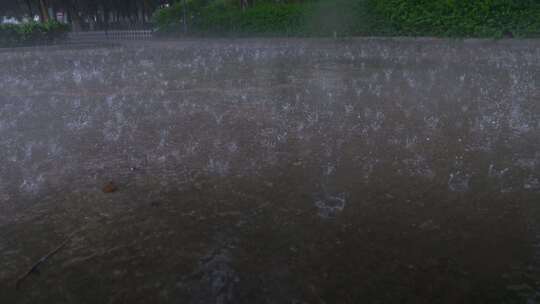 下雨天雨滴暴雨