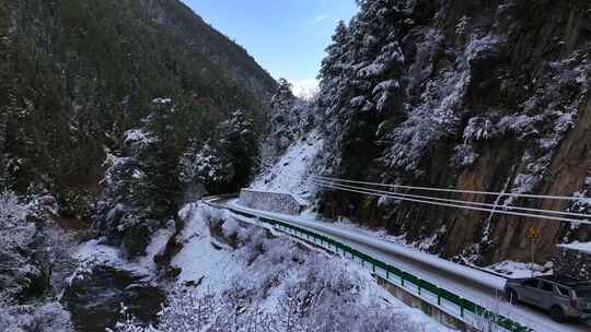 雪山公路 雪山 川西自驾 自驾游 冬季公路